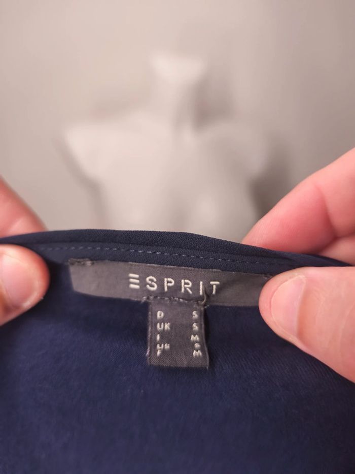 Blouse 3/4 Esprit Femme Taille M Bleu - photo numéro 6