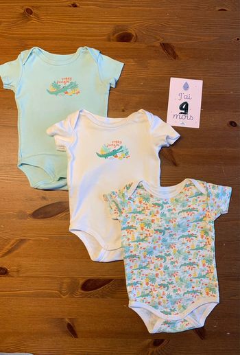 Lot de 3 bodies manches courtes