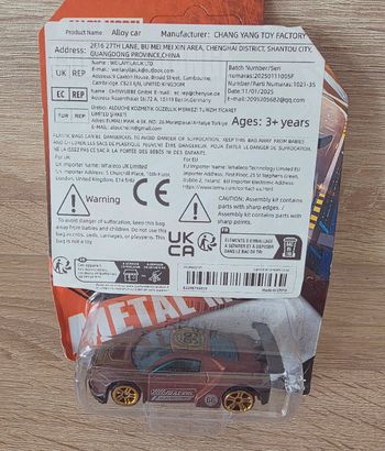 Petite voiture métal thermochromique – change de couleur avec la température