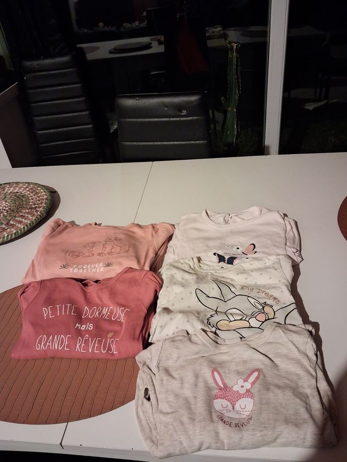 Lot 5 pyjama été 24/36mois