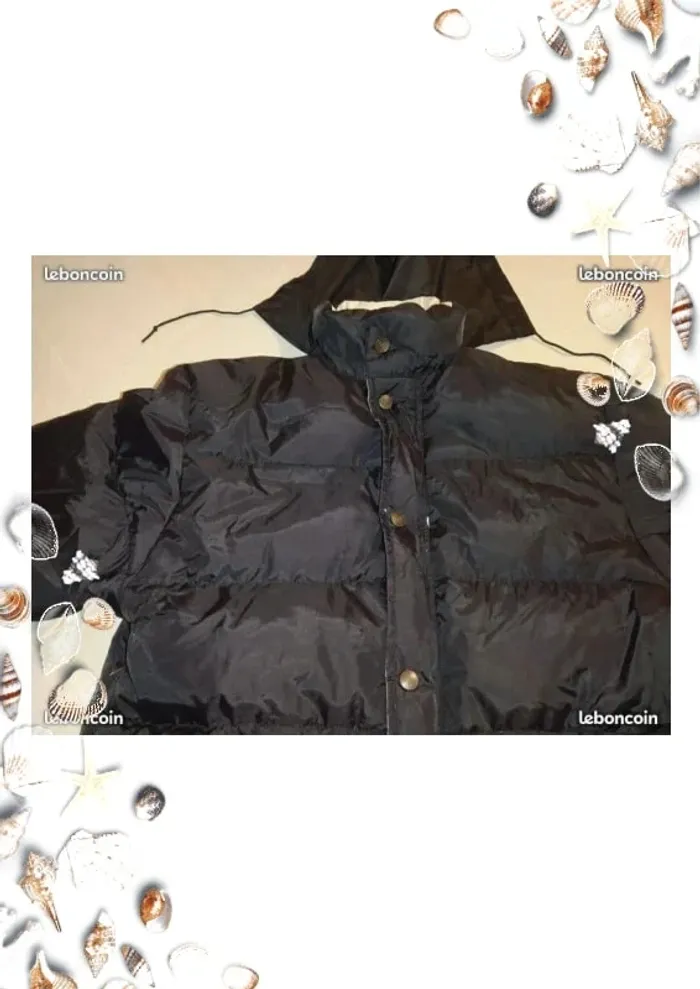 Blouson doudoune noir edeis taille 150 cm 12 ans - photo numéro 4