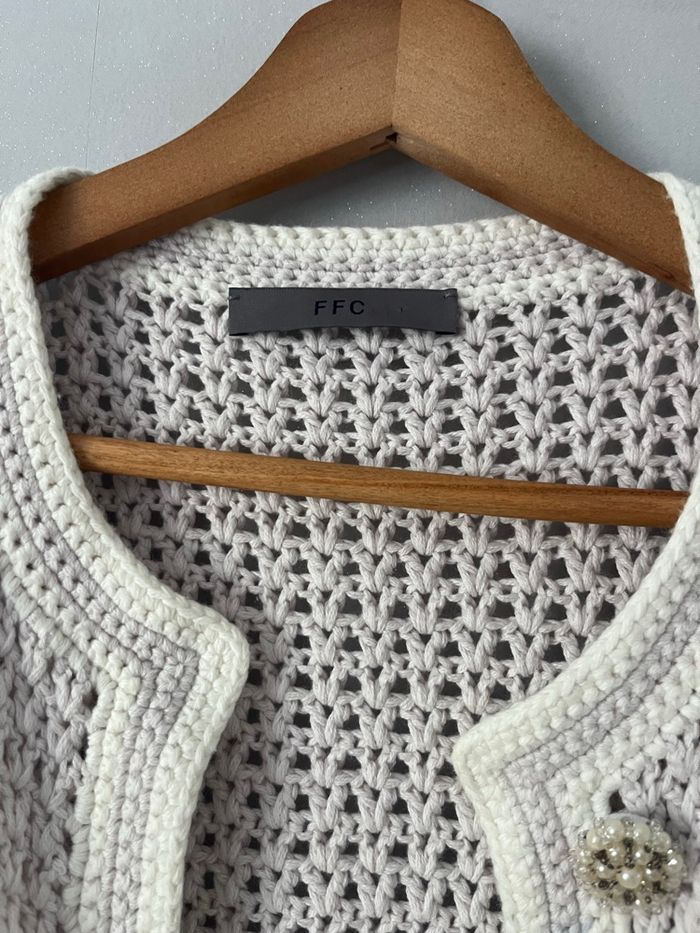 Cardigan FFC coton & cachemire – L - photo numéro 3