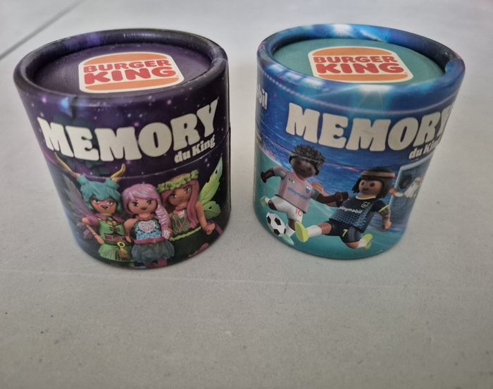Lot de 2 jeux Memory Burger King / Playmobil Ayuma et sport - photo numéro 1