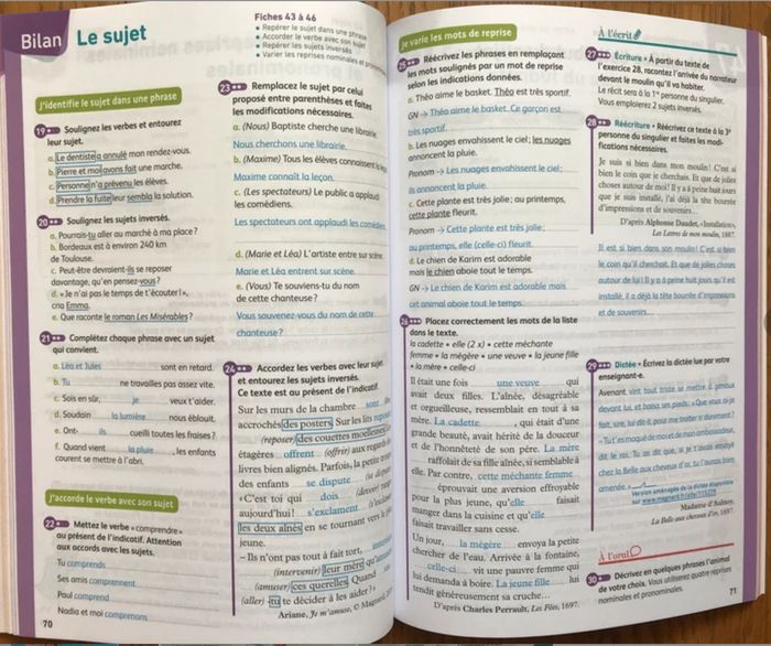 Français 6ème - Cahier d’exercices Grévisse  - Magnard - photo numéro 3