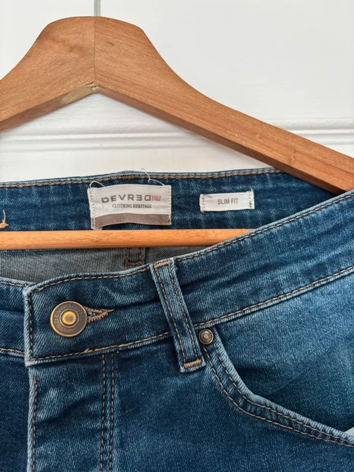Jean bleu foncé slim fit Devred taille 44 - photo numéro 3