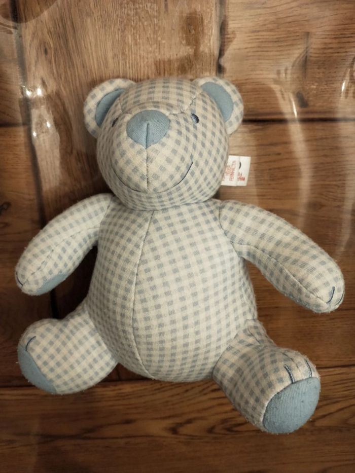 Ourson en tissu vichy