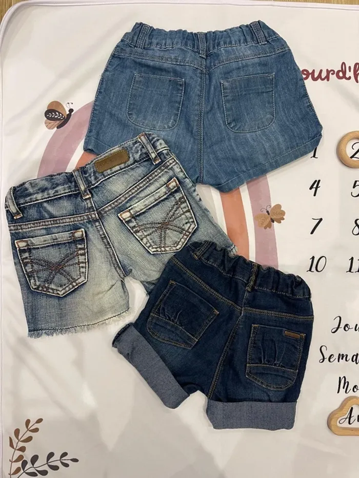 Lot de shorts bébé fille – Taille 2 ans - photo numéro 3