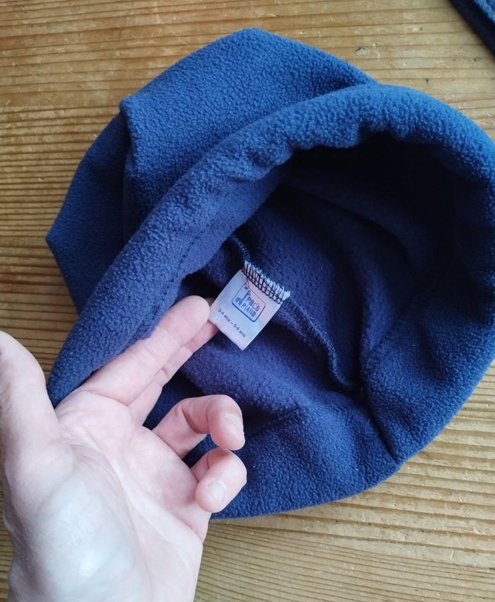 Ensemble bonnet et écharpe polaire bleu enfant (3-6 ans) - TBE - photo numéro 4