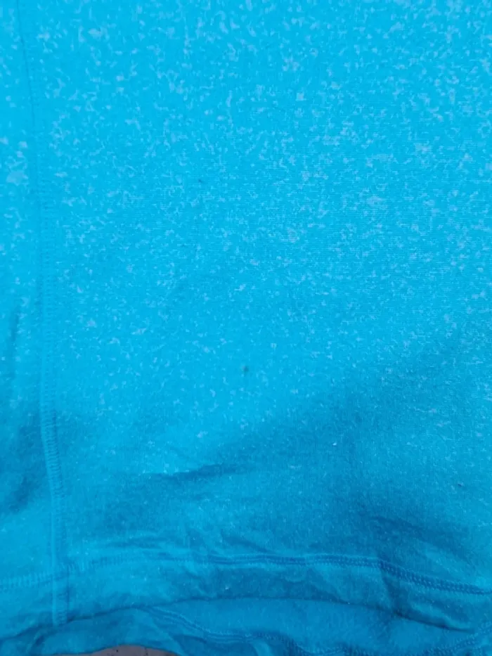 Pull à capuche Fila 1/4 Zip turquoise – Taille M Femme (mesures en photos) - photo numéro 8