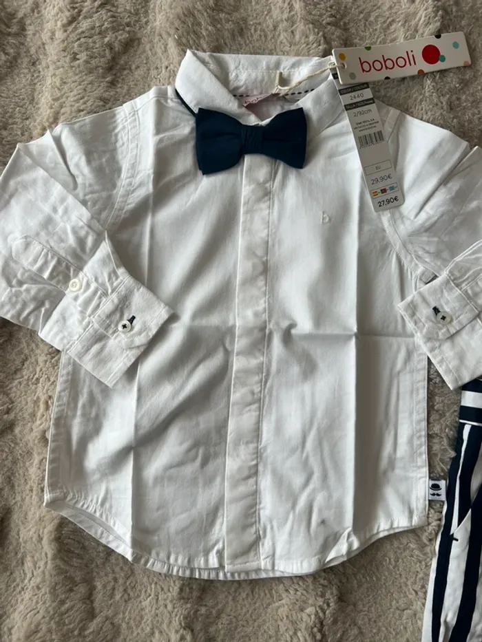 Magnifique ensemble bébé 2 ans 92 cm Boboli - photo numéro 4