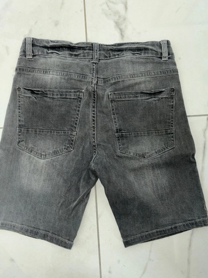 Short garçon jean gris taille 12 ans - photo numéro 3