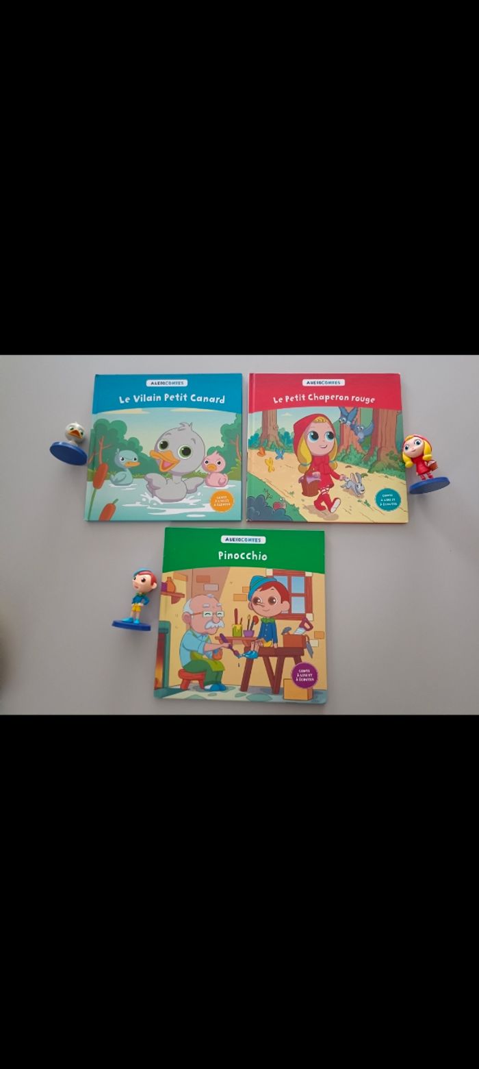 Lot de 3 livres audiocontes Hachette et figurines - 5