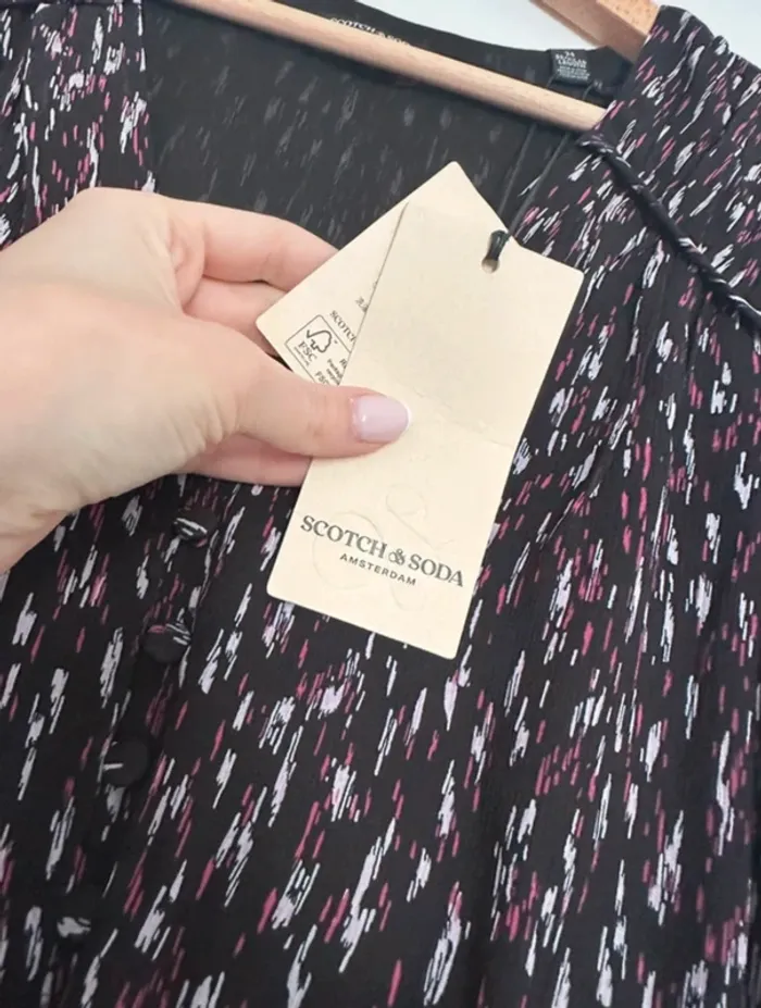 Robe longue Scotch & Soda noire fluide - T34 / XS - photo numéro 5