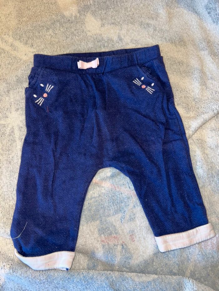 Pantalon bébé Sergent Major 6 mois – motif chat