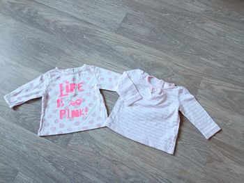 Lot 2 t-shirt manches longues 3 mois