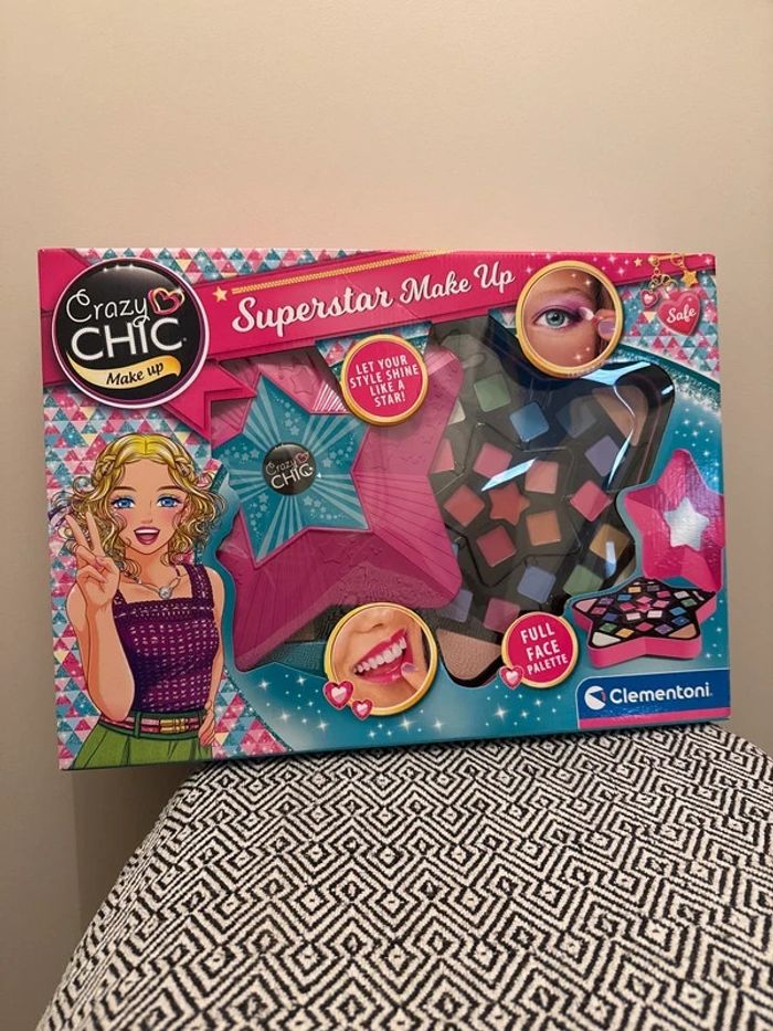 Clementoni - Palette de maquillage Super make-up star Crazy Chic
