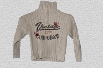 Pull beige, taille 5 ans
