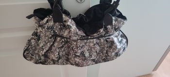 Sac neuf fleurie beige