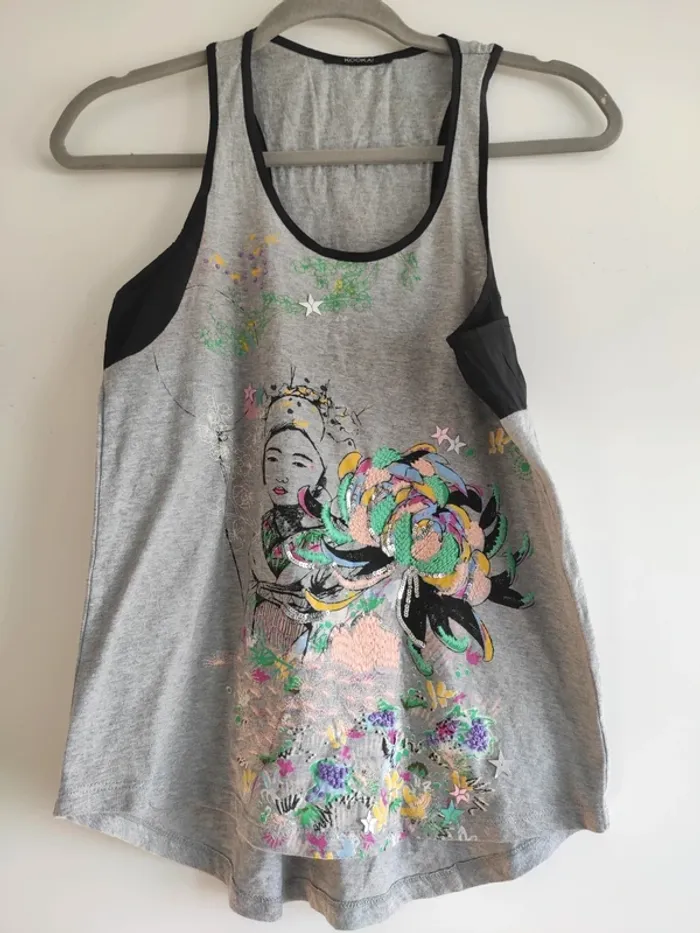 Débardeur Kookaï sequins et broderie - photo numéro 6