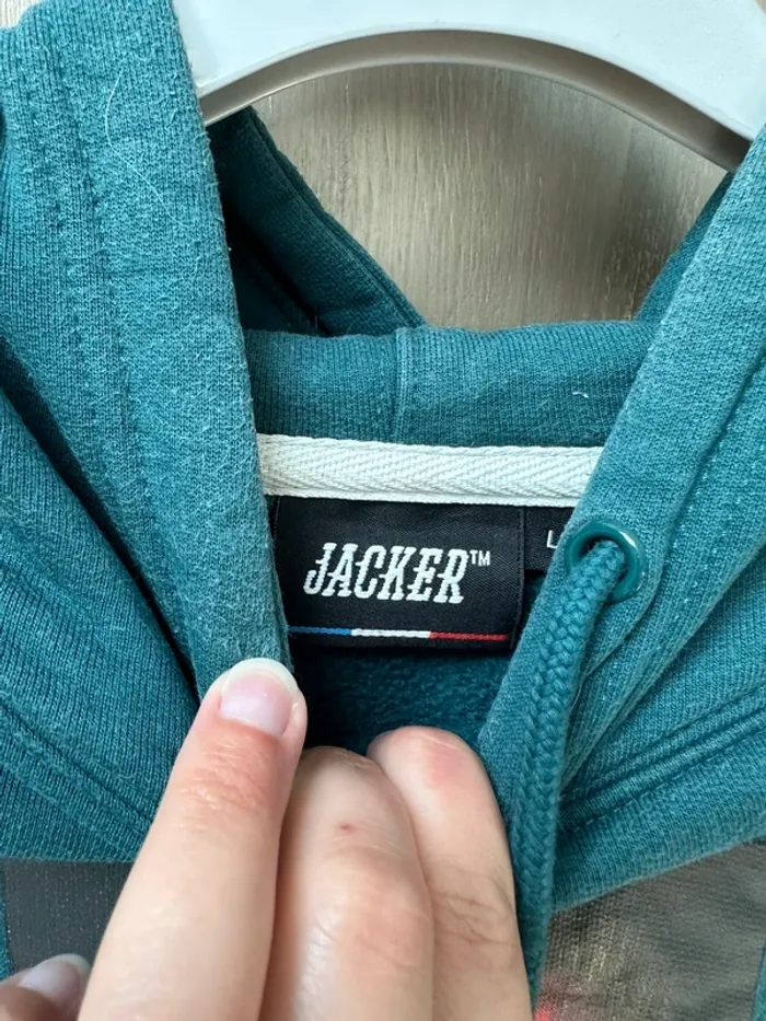 Sweat Jacker Part III Chapitre 1 bleu canard taille L - photo numéro 7