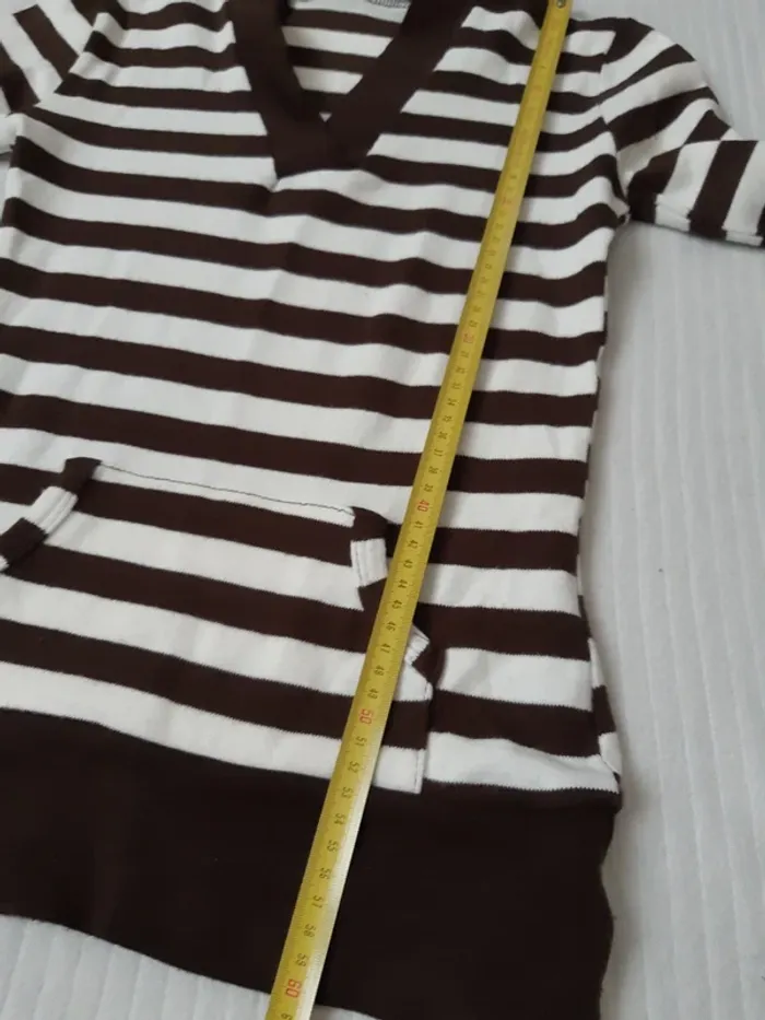 Pull rayé à capuche Jinger Mode - photo numéro 9