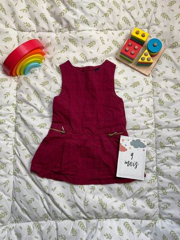 robe sans manches hiver violet 9 mois kiabi