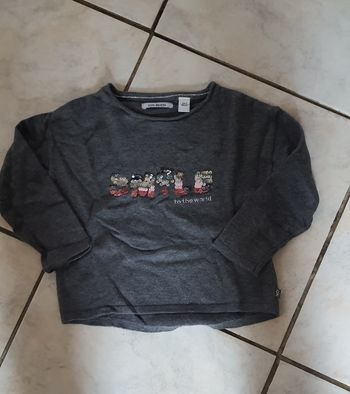 Pull sequins okaidi 2 ans