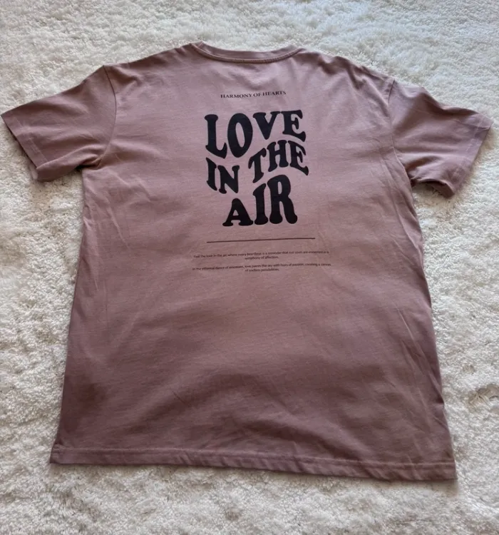 T-shirt rose Merchcode Love in the Air – Taille M – Unisexe - Neuf - photo numéro 4