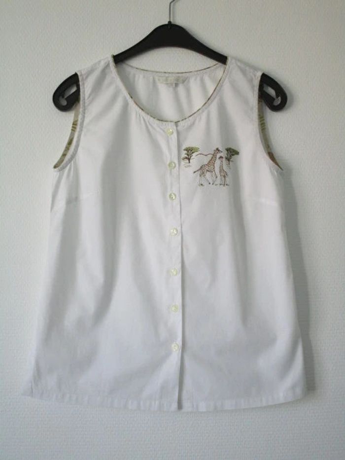 Blouse vintage girafes 36 TBE - photo numéro 7