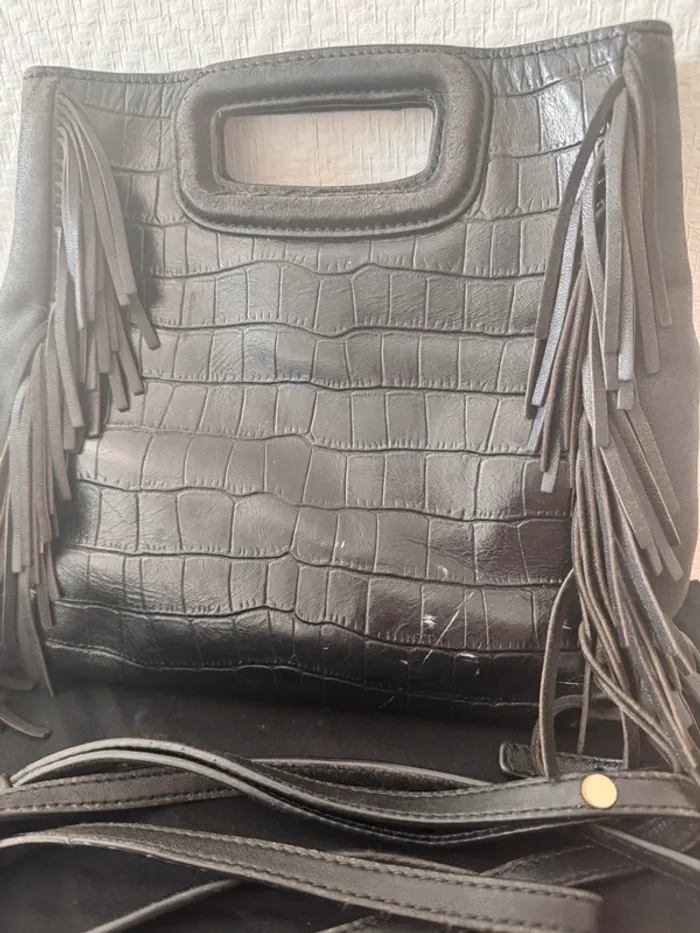 Sac Maje taille M à frange croco - photo numéro 3