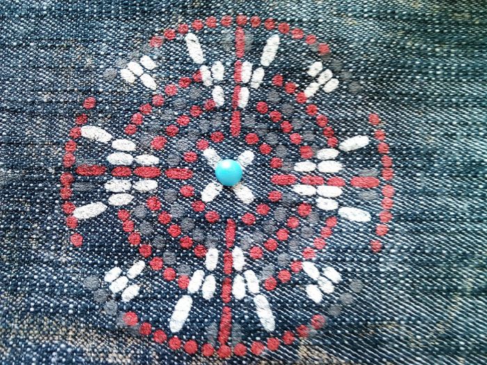 Jupe en jeans 4ans style pocahontas - photo numéro 3