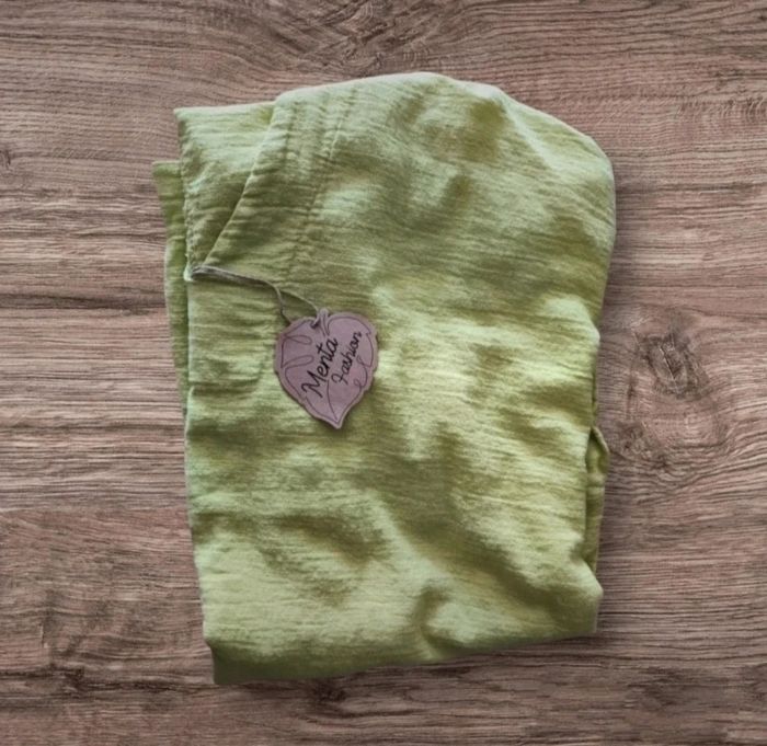 Tunique à capuche vert anis Made In Italy T.U