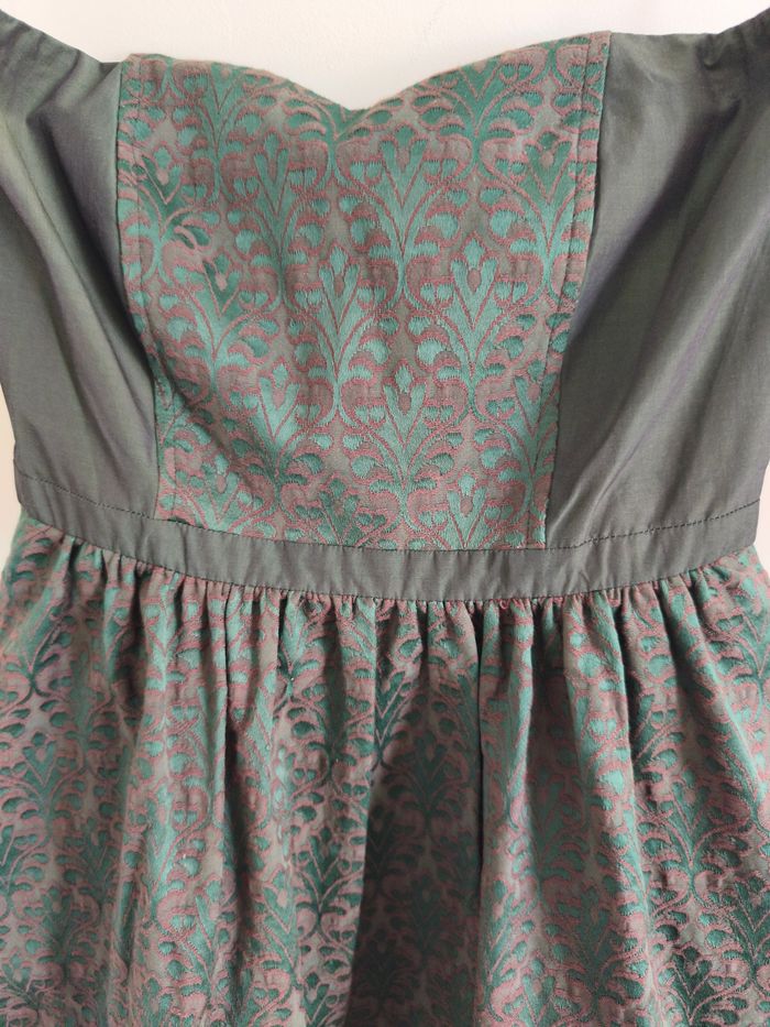 Robe bustier verte Naf Naf taille 38 - photo numéro 3