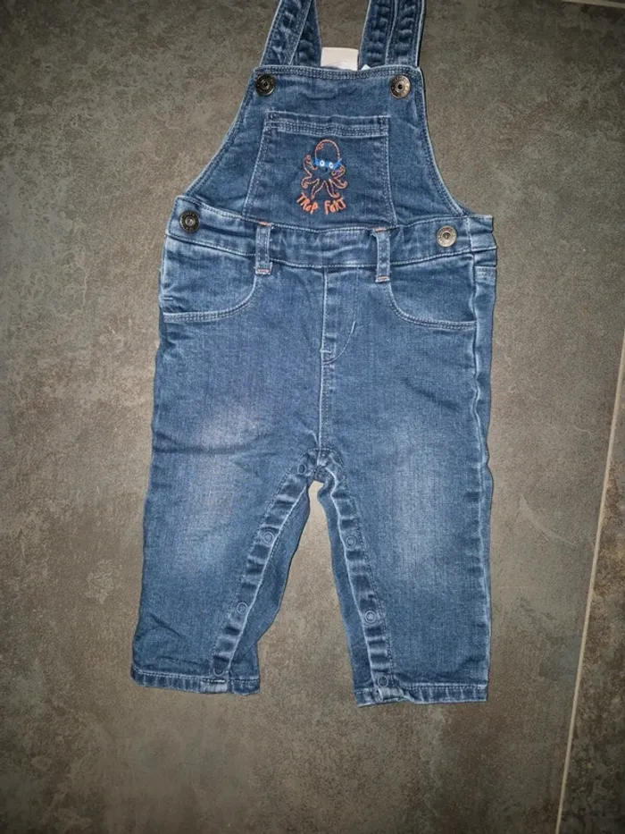 Lot de 3 salopettes bébé garçon 6 mois - photo numéro 4