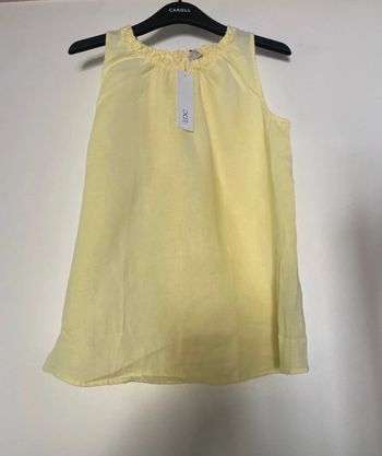 Haut top, blouse, sans manches, en lin, marque esprit, taille L neuve