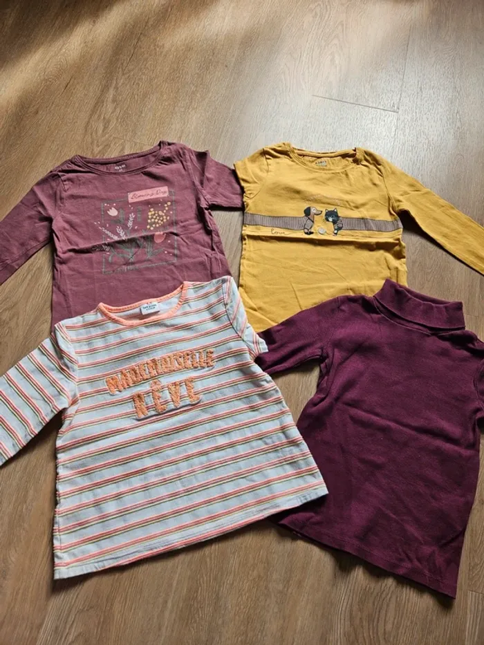 Tee-shirt et col roulé fille