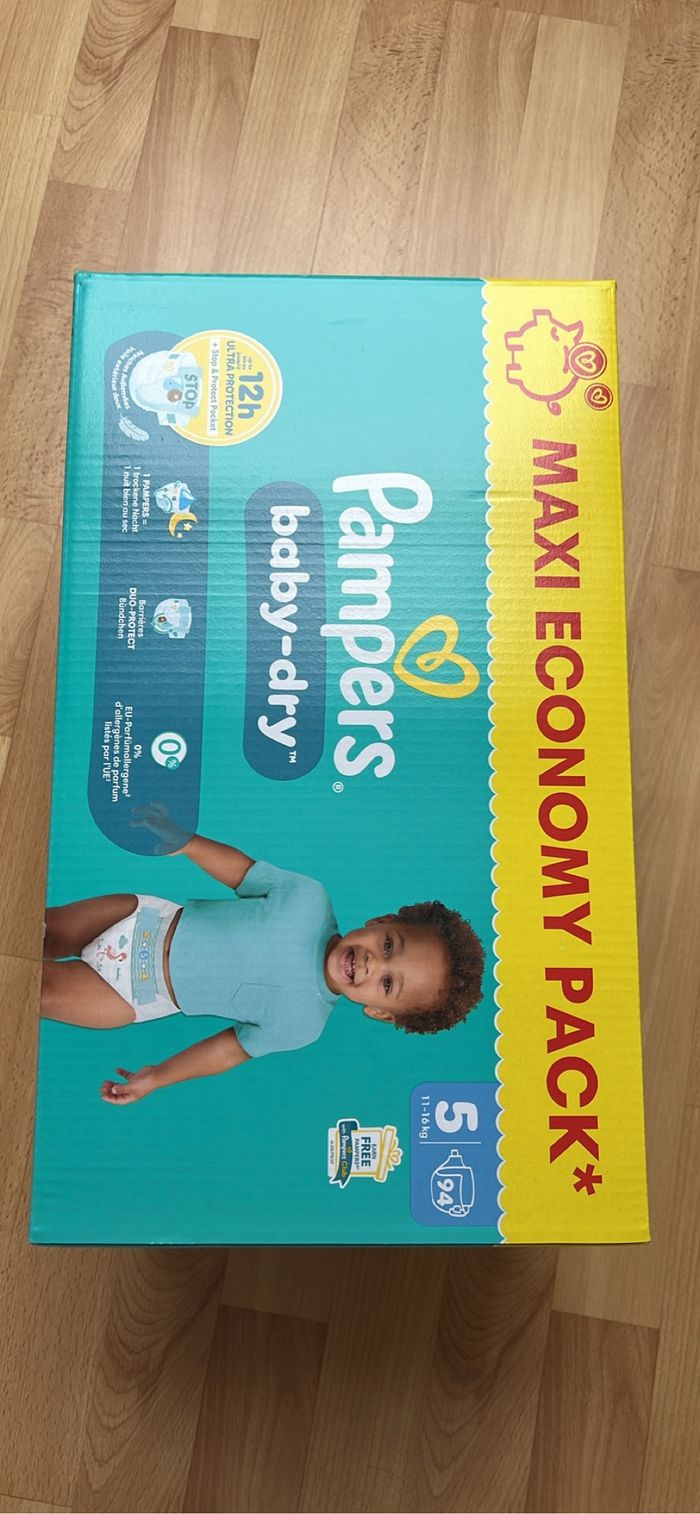 Couche Pampers Baby-dry taille 5 11-16kg 94 couches - photo numéro 3