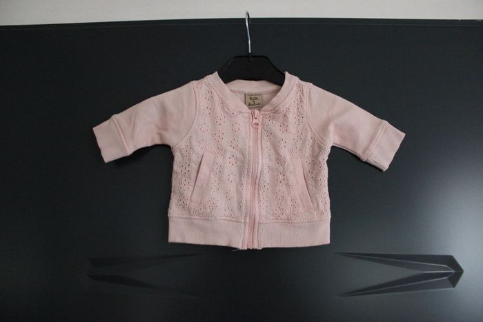 Veste zippée taille 3 mois 60 cm - photo numéro 2
