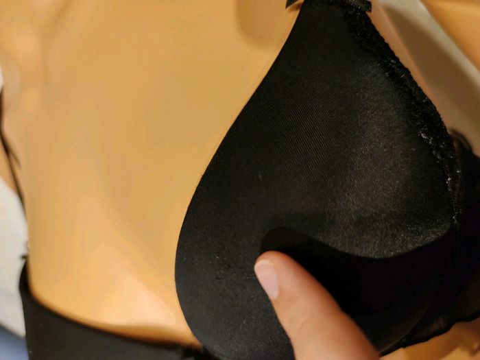 Soutien gorge à Coques Noir à froufrou _ T. 85B Eu / 70B Fr _ Darjeeling - photo numéro 10