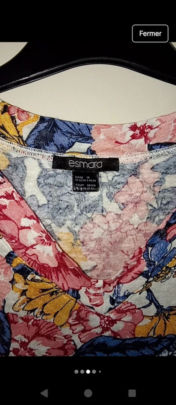 Ensemble fleuris 2 pièces - Taille XS/S - 34/36 - Esmara - photo numéro 4