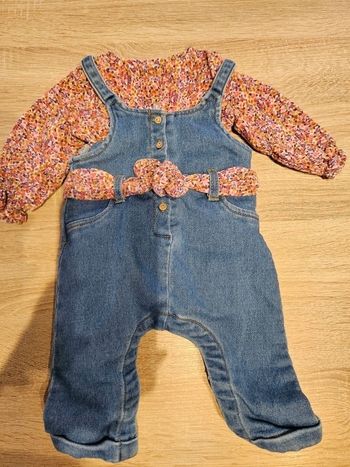Ensemble salopettes bb 3 mois