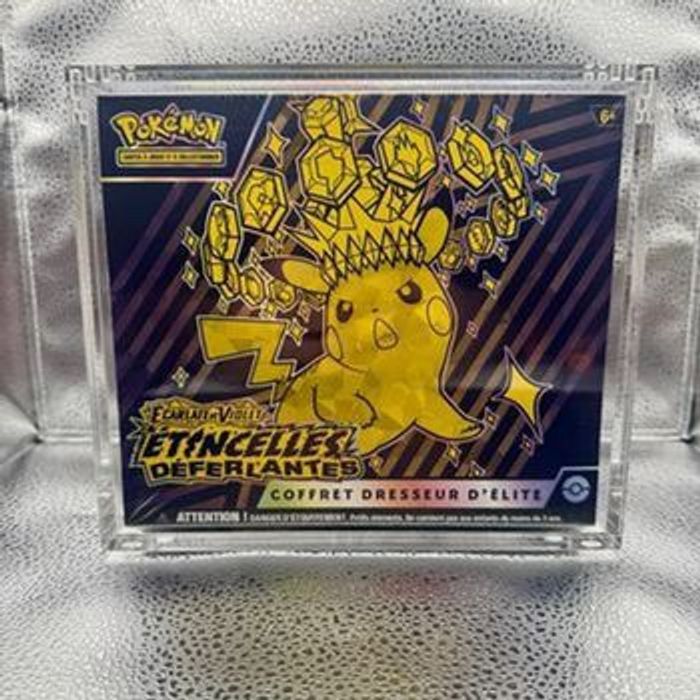5 protections acryliques aimantées neuves pour ETB Pokémon - photo numéro 2