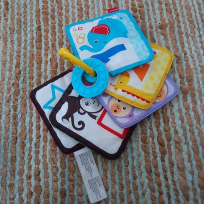 Carte livre tissus fisher price