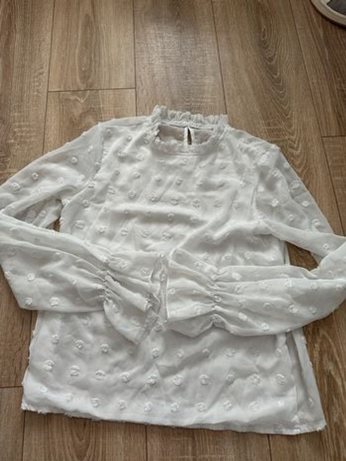 Blouse blanche manches longues