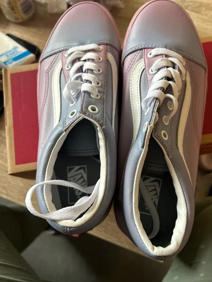 Basket vans old skool sunset fade lilas - photo numéro 9