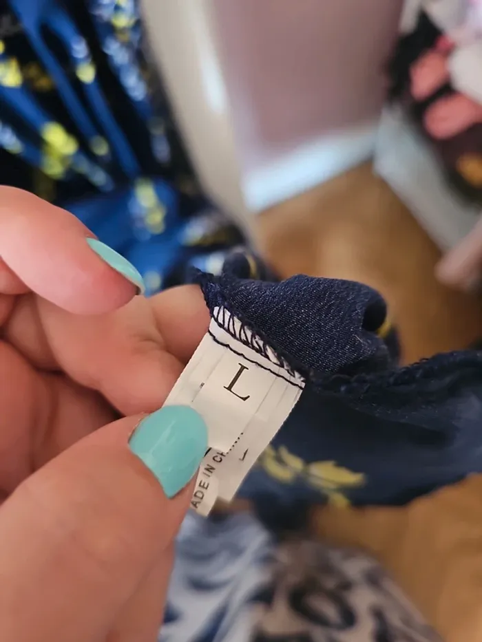 Robe été bleu fleur jaune t40 - photo numéro 3