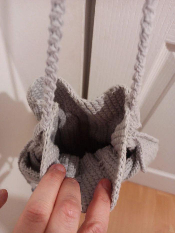 Sac à main bourse en laine - photo numéro 4