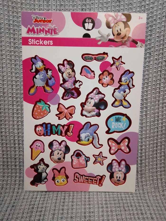 Stickers brillants pailletés "Minnie" - Disney Junior