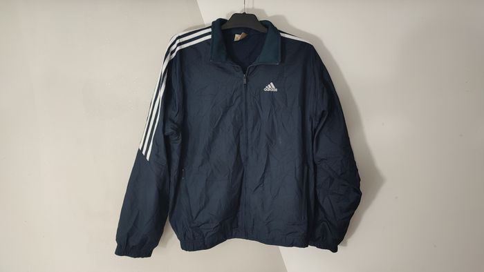 Vêtement vintage de marque Veste zippé Adidas bleu foncé 38/40 #D84 - photo numéro 6