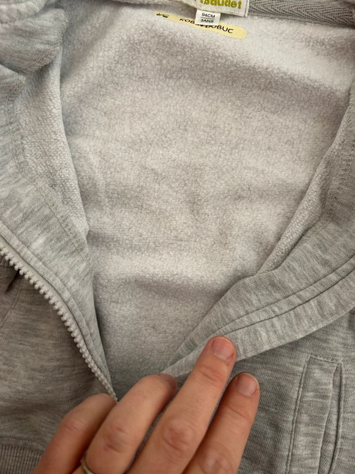 Sweat zippé 3 ans - photo numéro 4